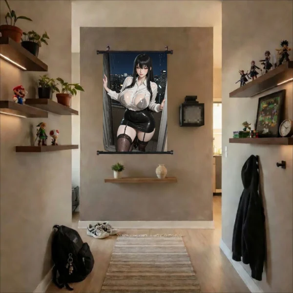 4~3 Spy x Family Yor Forger Anime Wall Scroll Poster Tapestry Room Decor Art Print