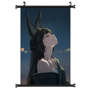Hot Anime Zenless Zone Zero Hoshimi Miyabi Wall Scroll Tapestry Art