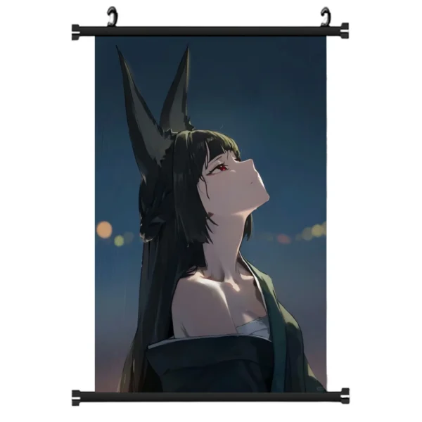 Hot Anime Zenless Zone Zero Hoshimi Miyabi Wall Scroll Tapestry Art