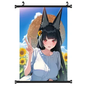 Zenless Zone Zero Miyabi Wall Scroll Poster Fabric Room Decor Art