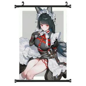 Hot Anime Zenless Zone Zero Hoshimi Miyabi Wall Scroll Tapestry Art